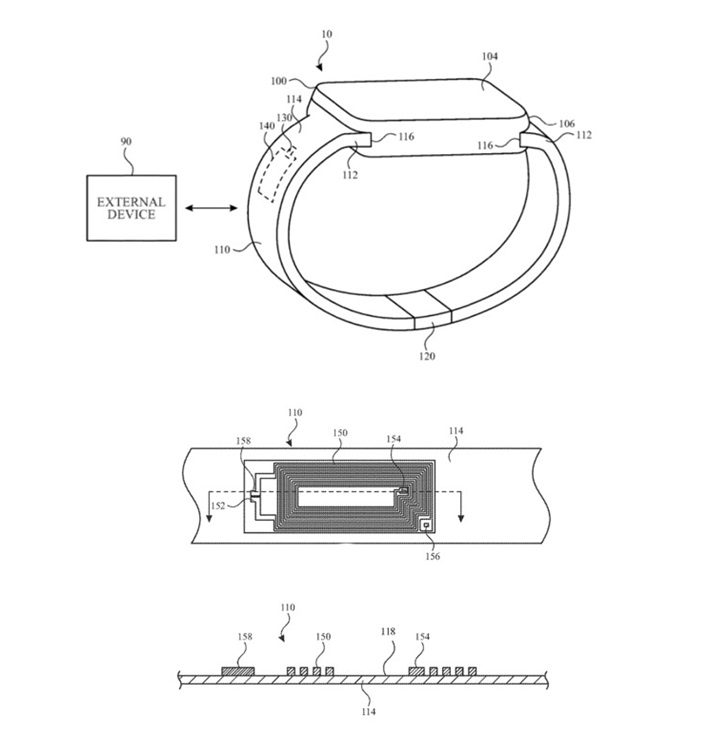 苹果Apple Watch表带将集成无线天线