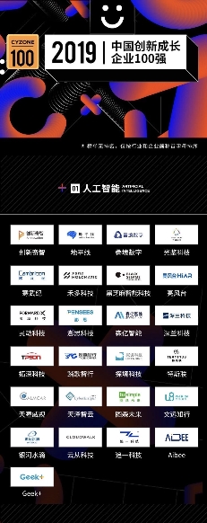 叠境数字入选“创业邦2019中国创新成长企业100强“